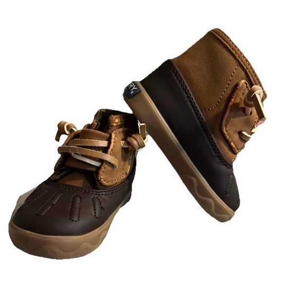 Sperry Baby Duck Boots Size 2M Infant Rain Boots VERY Gently Worn - Picture 1 of 5